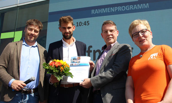 Daniel Berger, winner of the scholarship of PROMOS consult in 2018.  Daniel Berger, Gewinner des Förderstipendiums der PROMOS consult aus dem Jahr 2018