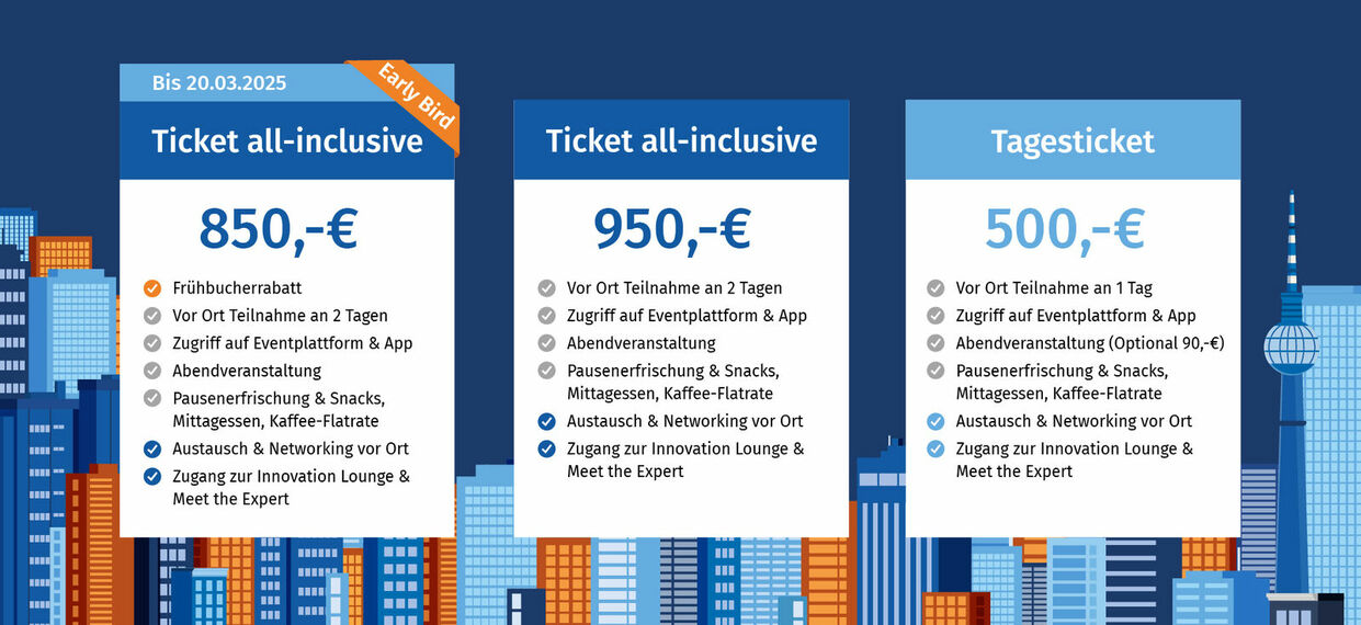 Preise und Ticketoptionen für das 17. OpenPromos Anwenderforum