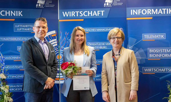 Ulrike Vogt, winner of the scholarship of PROMOS consult in 2019.  Daniel Berger, Gewinner des Förderstipendiums der PROMOS consult aus dem Jahr 2018