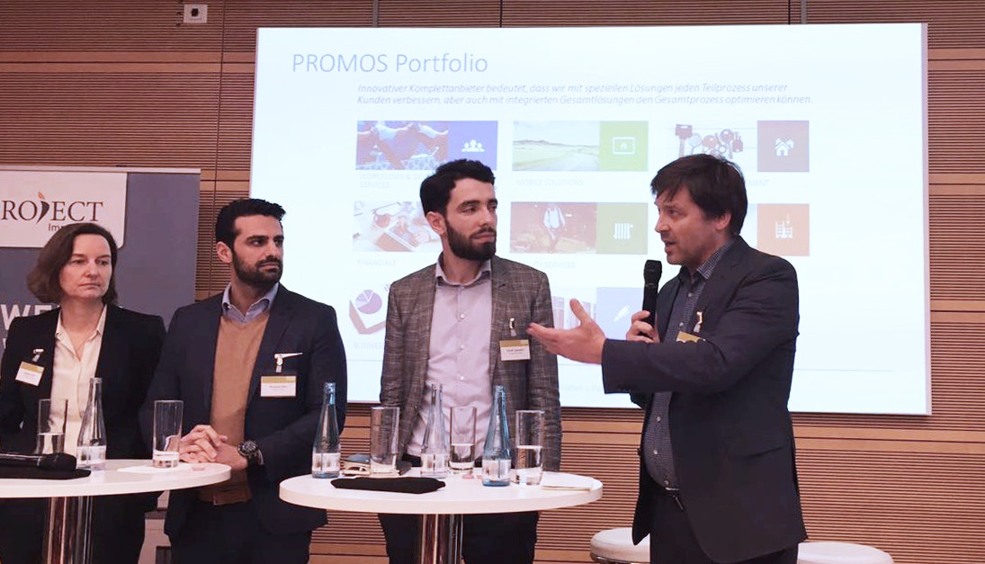 Jens Kramer, CEO of PROMOS consult and founder of the easysquare digital brand, speaks at the 3rd Berlin real estate conference. Jens Kramer auf dem 3. Berliner Immobilienkongress 2018