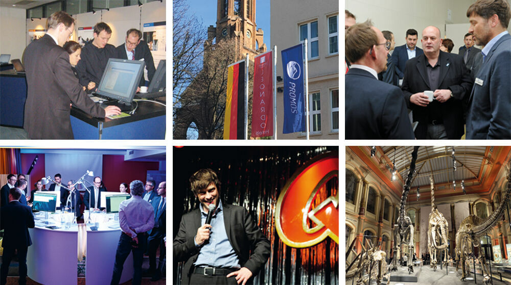 Images from almost 20 years of the OpenPromos User Forum – join us at the next event on 10–11 May 2023!  Impressionen aus 20 Jahren OpenPromos Anwenderforum in Berlin