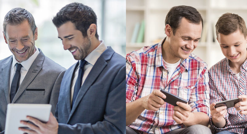 Figure 1: Modern customer communication increasingly takes place digitally on mobile terminal devices. Moderne Kundenkommunikation findet zunehmend digital auf mobilen Endgeräten statt.