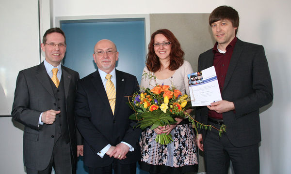 Carolin Tondeur, winner of the scholarship of PROMOS consult in 2011.  Carolin Tondeur, Gewinnerin des Förderstipendiums der PROMOS consult aus dem Jahr 2011