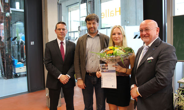 Luise Krüger, winner of the scholarship of PROMOS consult in 2016.  Luise Krüger, Gewinnerin des Förderstipendiums der PROMOS consult aus dem Jahr 2016