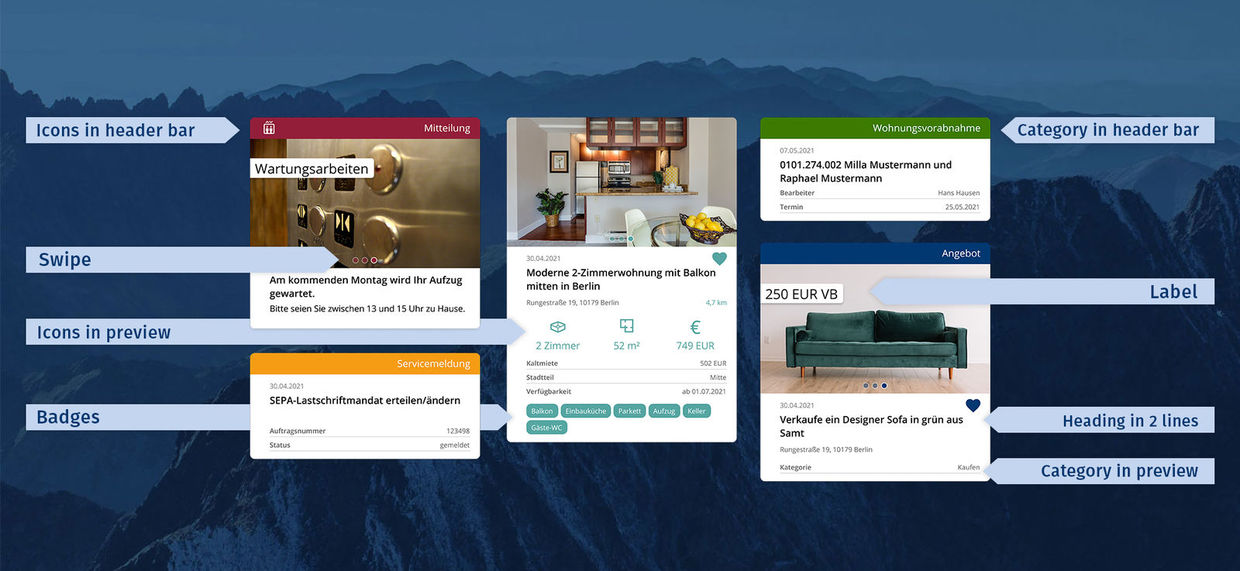The Generic Style has various tools enabling an even more attractive design for form preview lists in easysquare.