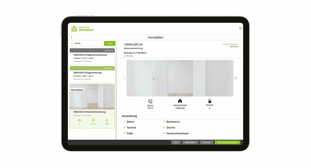 Figure 3: The administrator app allows you to view managed units anywhere and anytime.