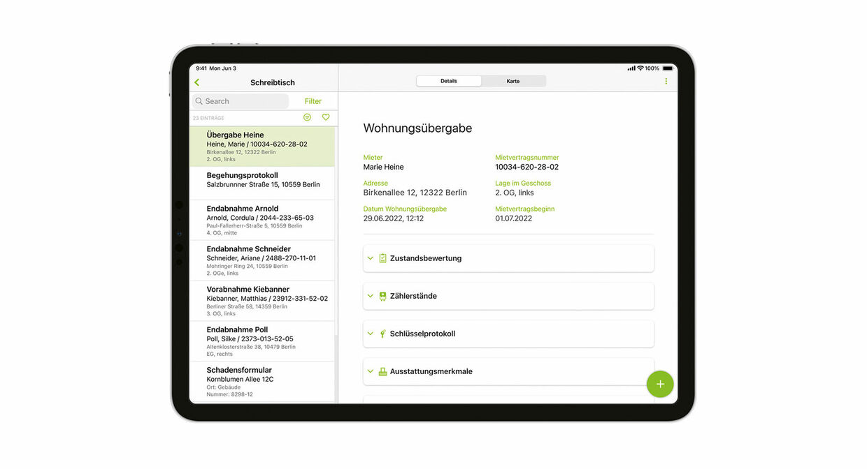 Figure 2: All active processes are stored in the digital desk and can be accessed as needed.